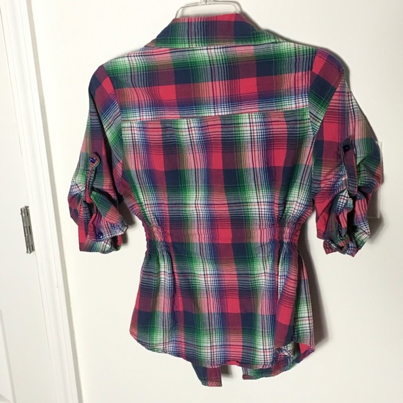 What’s Hot plaid button down shirt - Picture 2 of 2